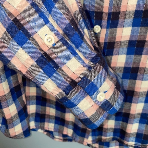 EUC Madewell Flannel Sunday Shirt in Delgany Plaid Size Medium - Picture 6 of 11